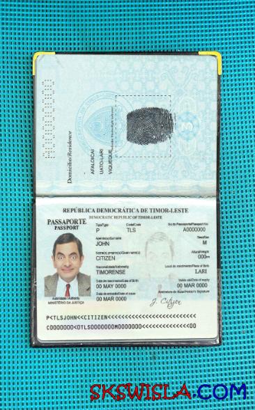 Timor Wschodni zdjęcie do paszportu pliki PSD, skan i fotografowany obraz